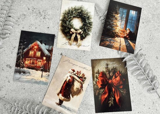 ZIEMASSVĒTKU KARTĪTES (10gb); komplekts nr3.