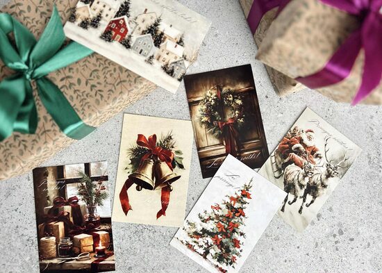 ZIEMASSVĒTKU KARTĪTES (10gb); komplekts nr6.