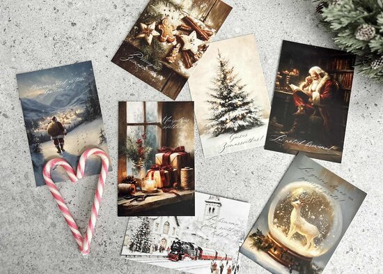 ZIEMASSVĒTKU KARTĪTES (10gb); komplekts nr5.